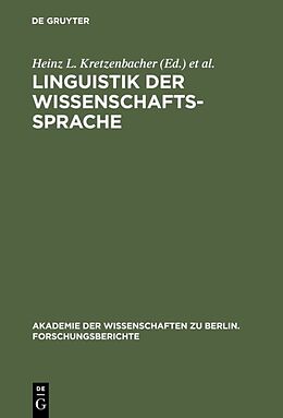 Fester Einband Linguistik der Wissenschaftssprache von 