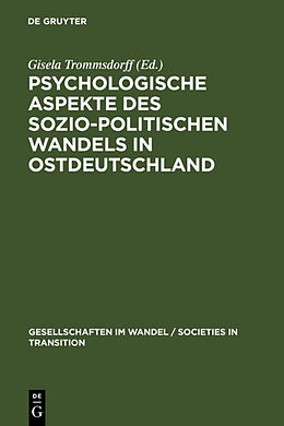 Fester Einband Psychologische Aspekte des sozio-politischen Wandels in Ostdeutschland von 