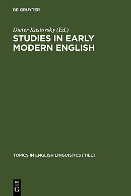 Livre Relié Studies in Early Modern English de 