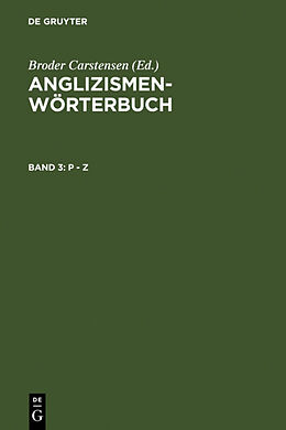Fester Einband Anglizismen-Wörterbuch / P - Z von 