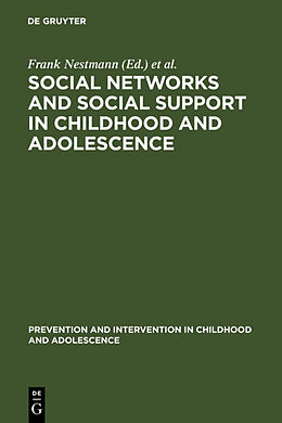 Livre Relié Social Networks and Social Support in Childhood and Adolescence de 