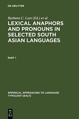 Livre Relié Lexical Anaphors and Pronouns in Selected South Asian Languages: de 