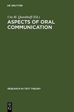 Livre Relié Aspects of Oral Communication de 