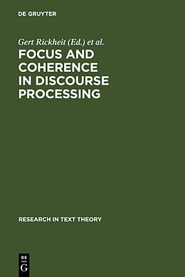 Livre Relié Focus and Coherence in Discourse Processing de 