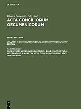 Fester Einband Index verborum Graecorum quae in actis synodi Lateranensis a. 649 et in actis concilii oecumenici sexti continentur von Rudolf Riedinger