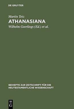 Fester Einband Athanasiana von Martin Tetz