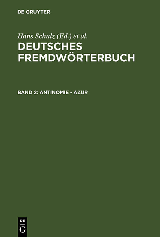 Deutsches Fremdwörterbuch / Antinomie - Azur