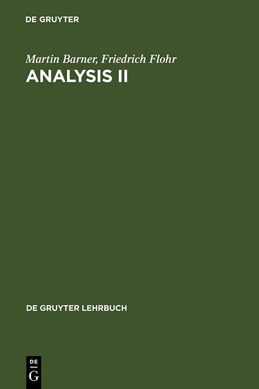 Martin Barner; Friedrich Flohr: Analysis / Analysis II