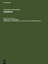 Fester Einband De synodis 13,3 - Apologia ad Constantium 3,4 von Athanasius Alexandrinus