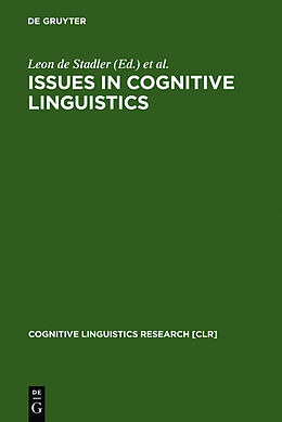 Livre Relié Issues in Cognitive Linguistics de 