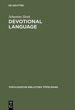 Fester Einband Devotional Language von Johannes Sloek