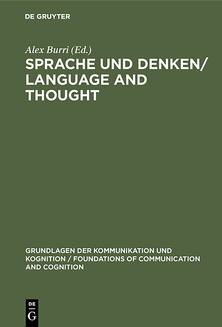 Sprache und Denken / Language and Thought
