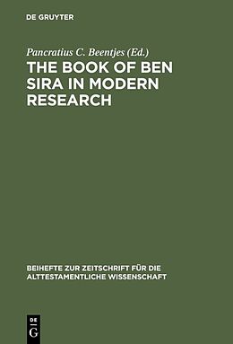 Fester Einband The Book of Ben Sira in Modern Research von 