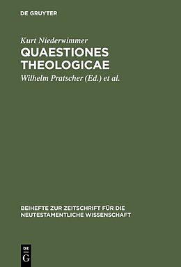 Fester Einband Quaestiones theologicae von Kurt Niederwimmer