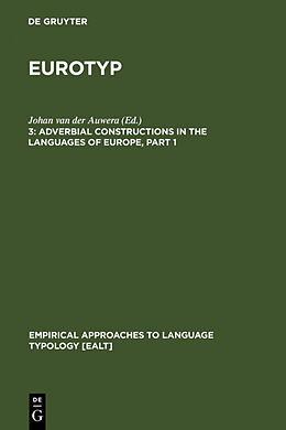 Livre Relié Adverbial Constructions in the Languages of Europe de Donall P. O&apos;Baoill