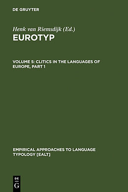 Livre Relié Clitics in the Languages of Europe de 