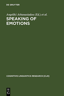 Livre Relié Speaking of Emotions de 