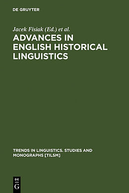 Livre Relié Advances in English Historical Linguistics de 