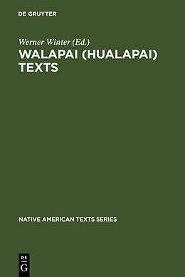 Livre Relié Walapai (Hualapai) Texts de 