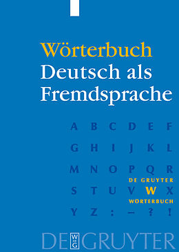 Kartonierter Einband Wörterbuch Deutsch als Fremdsprache von Günter Kempcke