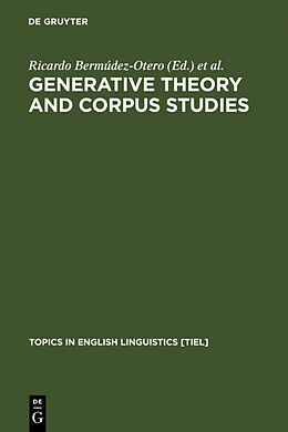 Fester Einband Generative Theory and Corpus Studies von 