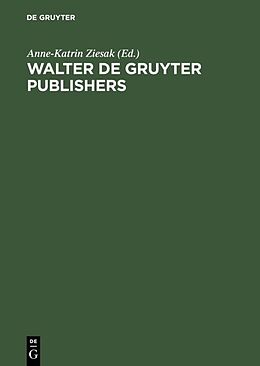 Fester Einband Walter de Gruyter Publishers von 