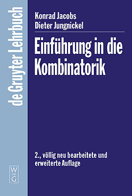Paperback Einführung in die Kombinatorik von Konrad Jacobs, Dieter Jungnickel