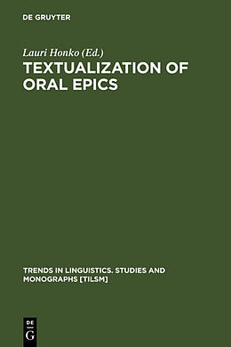 Fester Einband Textualization of Oral Epics von 