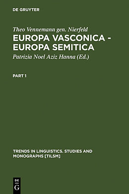 Fester Einband Europa Vasconica - Europa Semitica von Theo Vennemann gen. Nierfeld