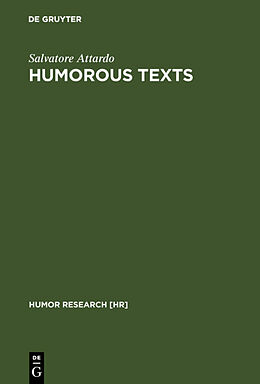 Fester Einband Humorous Texts von Salvatore Attardo