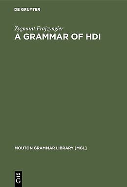 Livre Relié A Grammar of Hdi de Zygmunt Frajzyngier