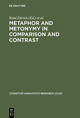 Livre Relié Metaphor and Metonymy in Comparison and Contrast de 