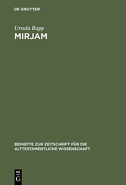 Fester Einband Mirjam von Ursula Rapp