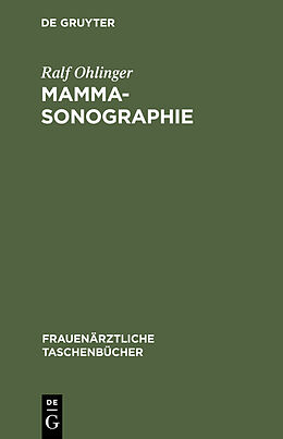Fester Einband Mammasonographie von Ralf Ohlinger