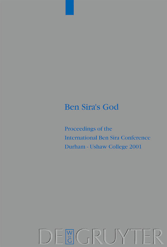 Ben Sira's God