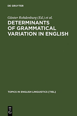 Fester Einband Determinants of Grammatical Variation von 