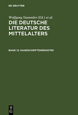 Fester Einband Die deutsche Literatur des Mittelalters / Handschriftenregister von Karl Langosch, Wolfgang Stammler