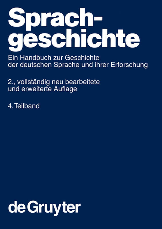 Sprachgeschichte / Sprachgeschichte 4.Teilband