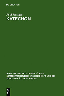 Fester Einband Katechon von Paul Metzger