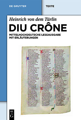 Kartonierter Einband Diu Crône von Heinrich von dem Türlin