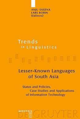 Livre Relié Lesser-Known Languages of South Asia de 
