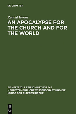 Livre Relié An Apocalypse for the Church and for the World de Ronald Herms