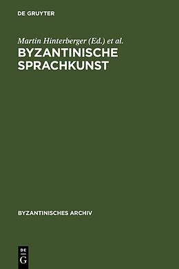 Fester Einband Byzantinische Sprachkunst von 