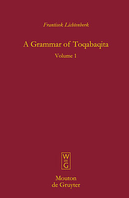 Livre Relié A Grammar of Toqabaqita de Frantisek Lichtenberk
