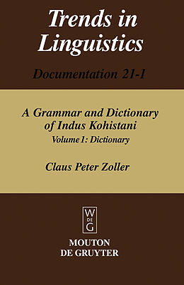 eBook (pdf) A Grammar and Dictionary of Indus Kohistani 1 de Claus Peter Zoller