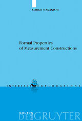 eBook (pdf) Formal Properties of Measurement Constructions de Kimiko Nakanishi