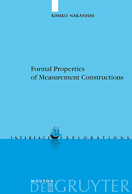 eBook (pdf) Formal Properties of Measurement Constructions de Kimiko Nakanishi