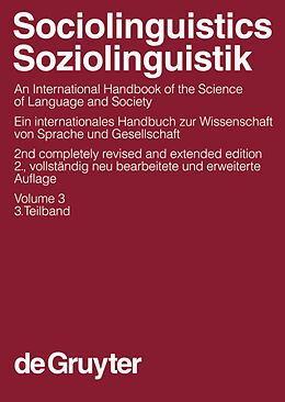 eBook (pdf) Sociolinguistics / Soziolinguistik. Volume 3 de Ammon, Ulrich/ Dittmar, Norbert/ Mattheier