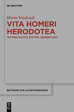 Fester Einband Vita Homeri Herodotea von Maria Vasiloudi