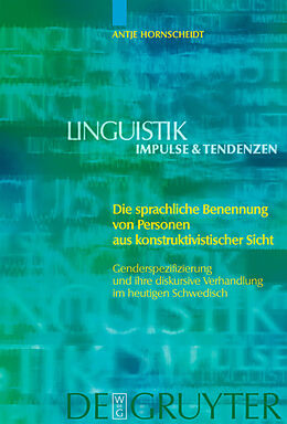 E-Book (pdf) Die sprachliche Benennung von Personen aus konstruktivistischer Sicht von Antje Hornscheidt